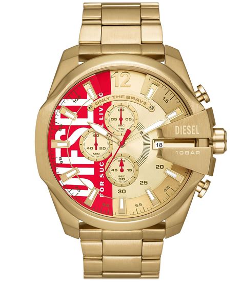 diesel mega chief watch|Mega Chief Chronograph Stainless Steel Watch .